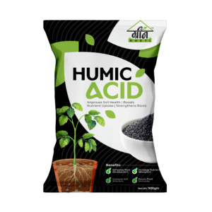 GreenKheti Humic Acid organic humic acid fertilizer 900 g Approx 1 Kg front view for stronger roots and plant growth