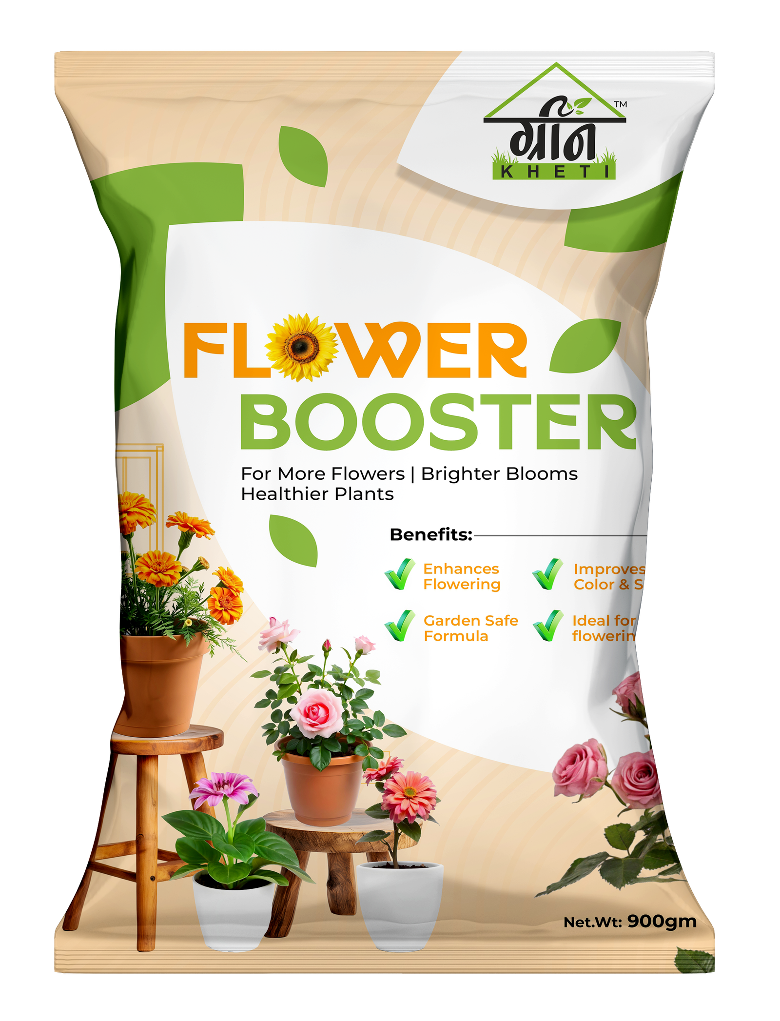 GreenKheti Flower Booster Front Side