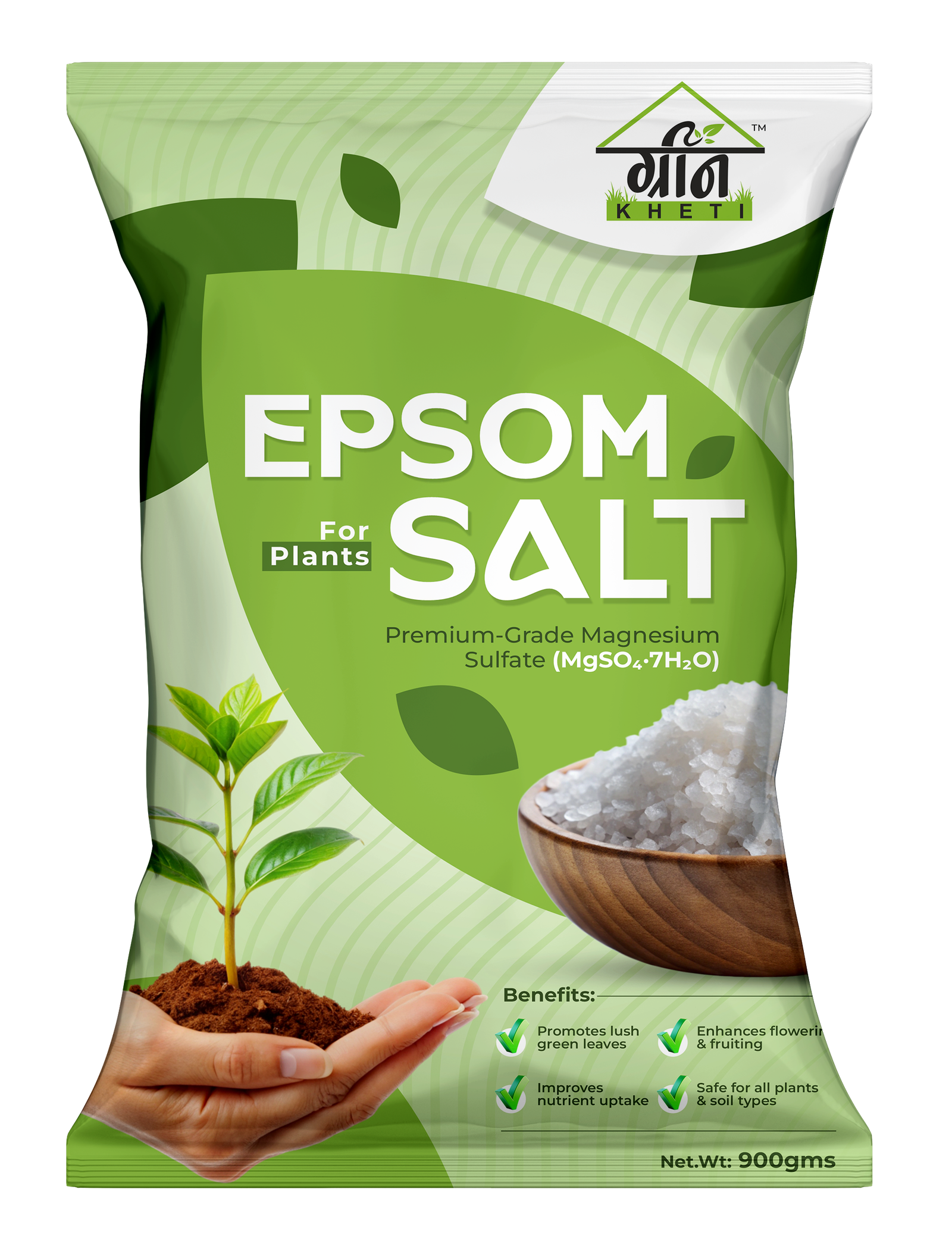 Epsom Salt for Plants Front Pouch