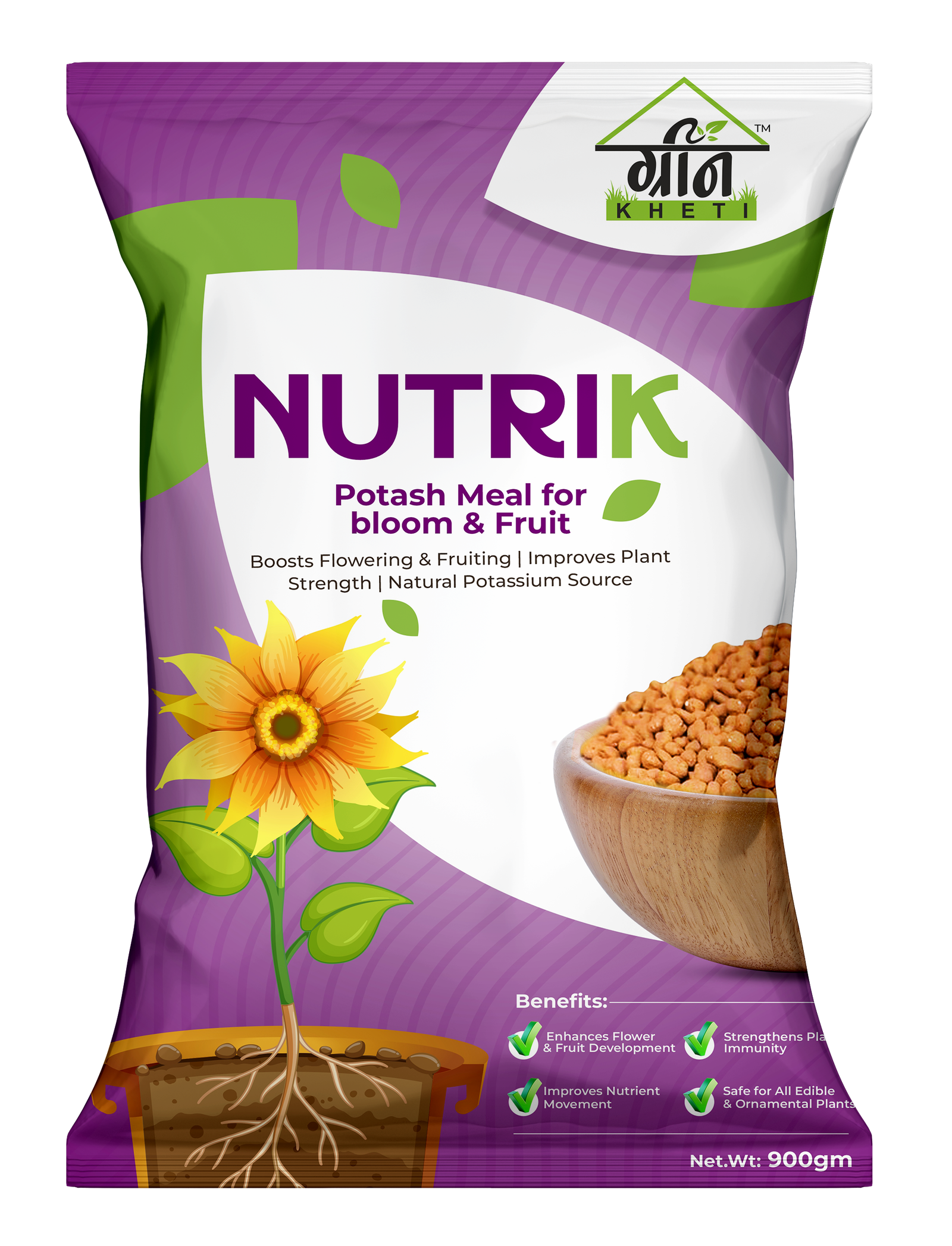 GreenKheti NutriK Potash Meal Front Side