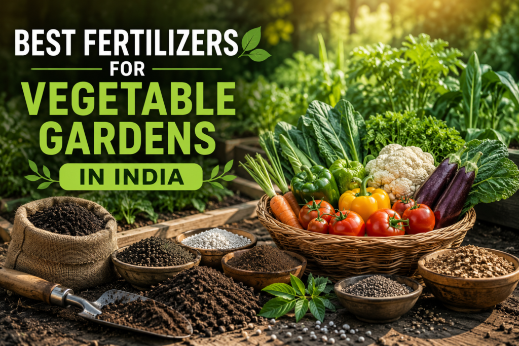 Best fertilizers for vegetable gardens in India